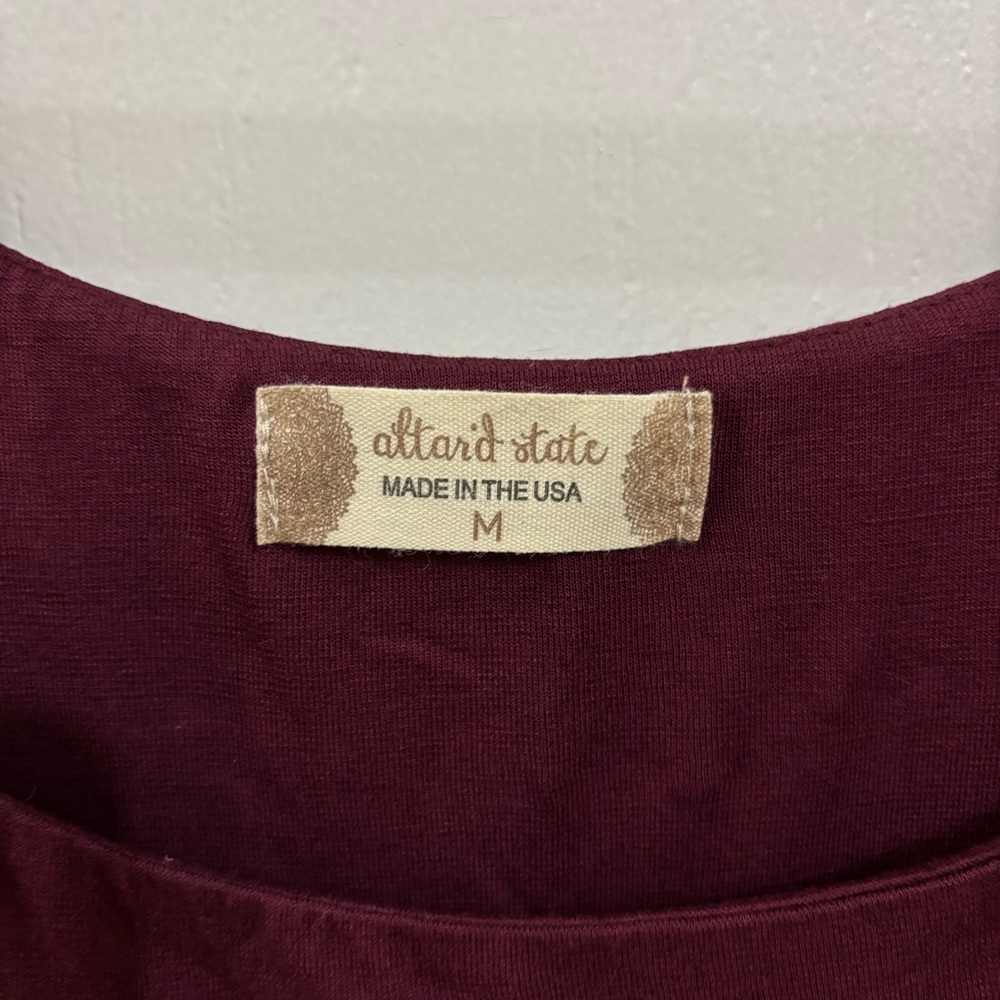 Altar'd State Deep Burgundy Blouse - Picture 4 of 7